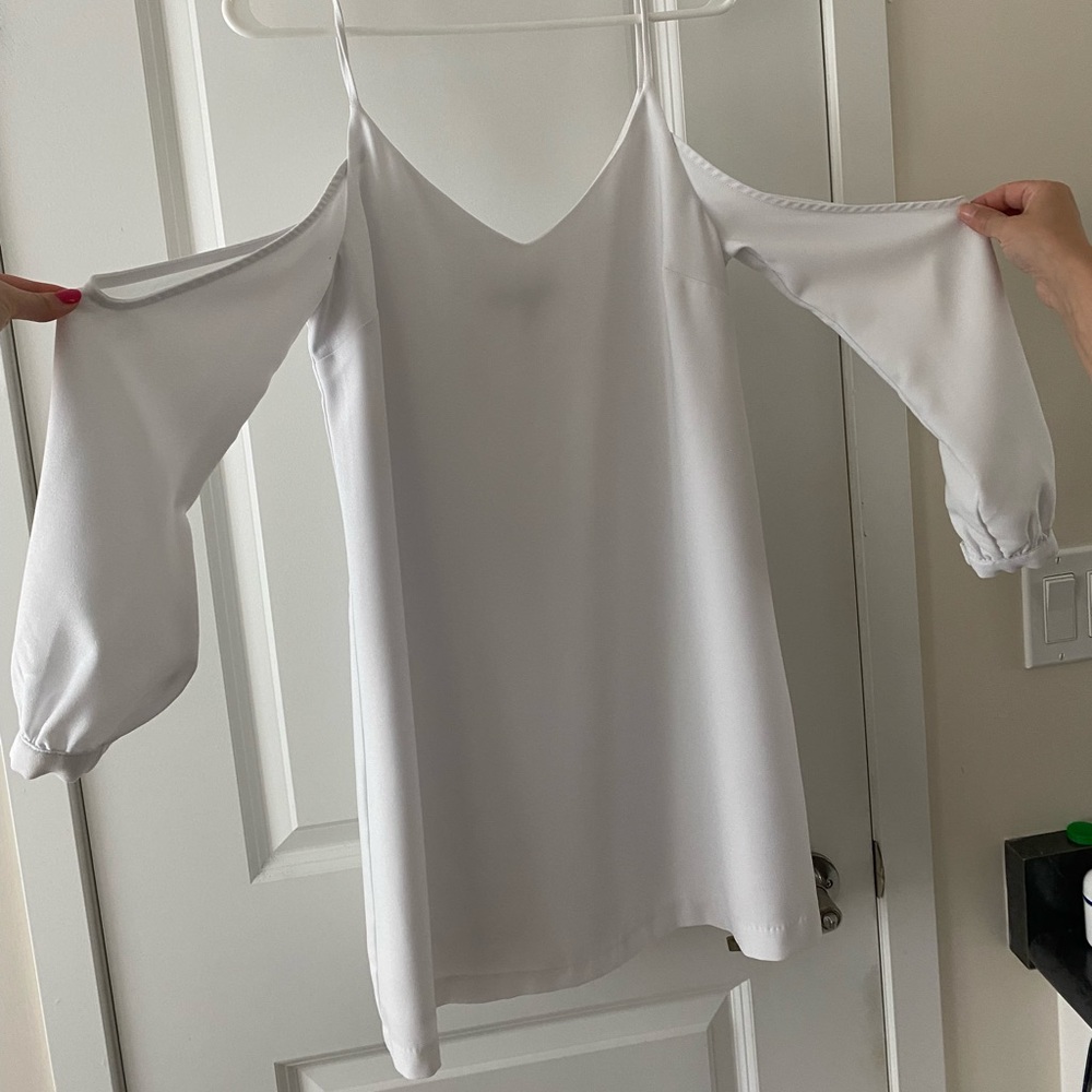 White Dress with Cutouts